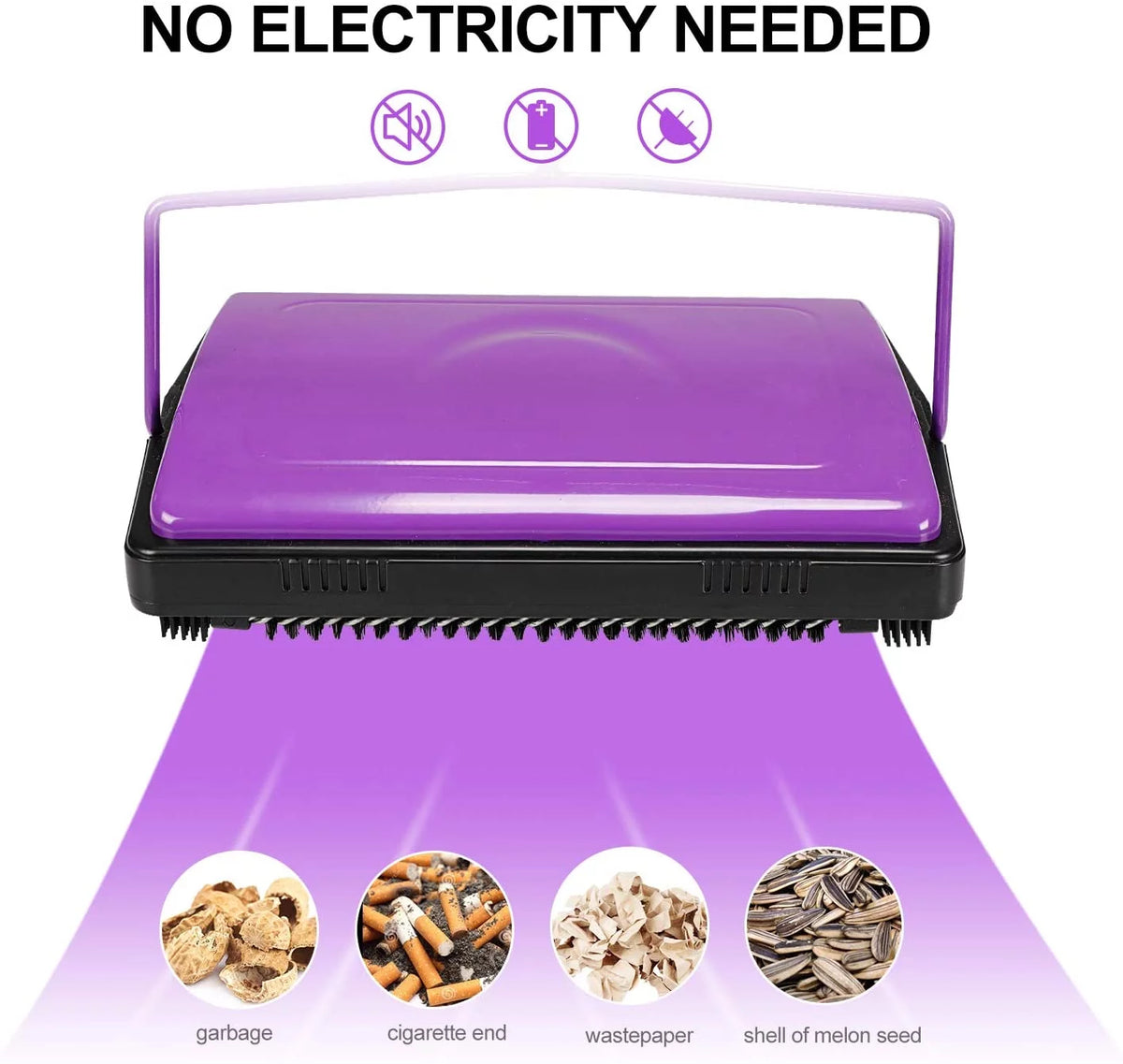 Carpet Sweeper Cleaner with Brush Purple D300564