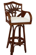 Indoor Swivel Rattan & Wicker Barstool T828