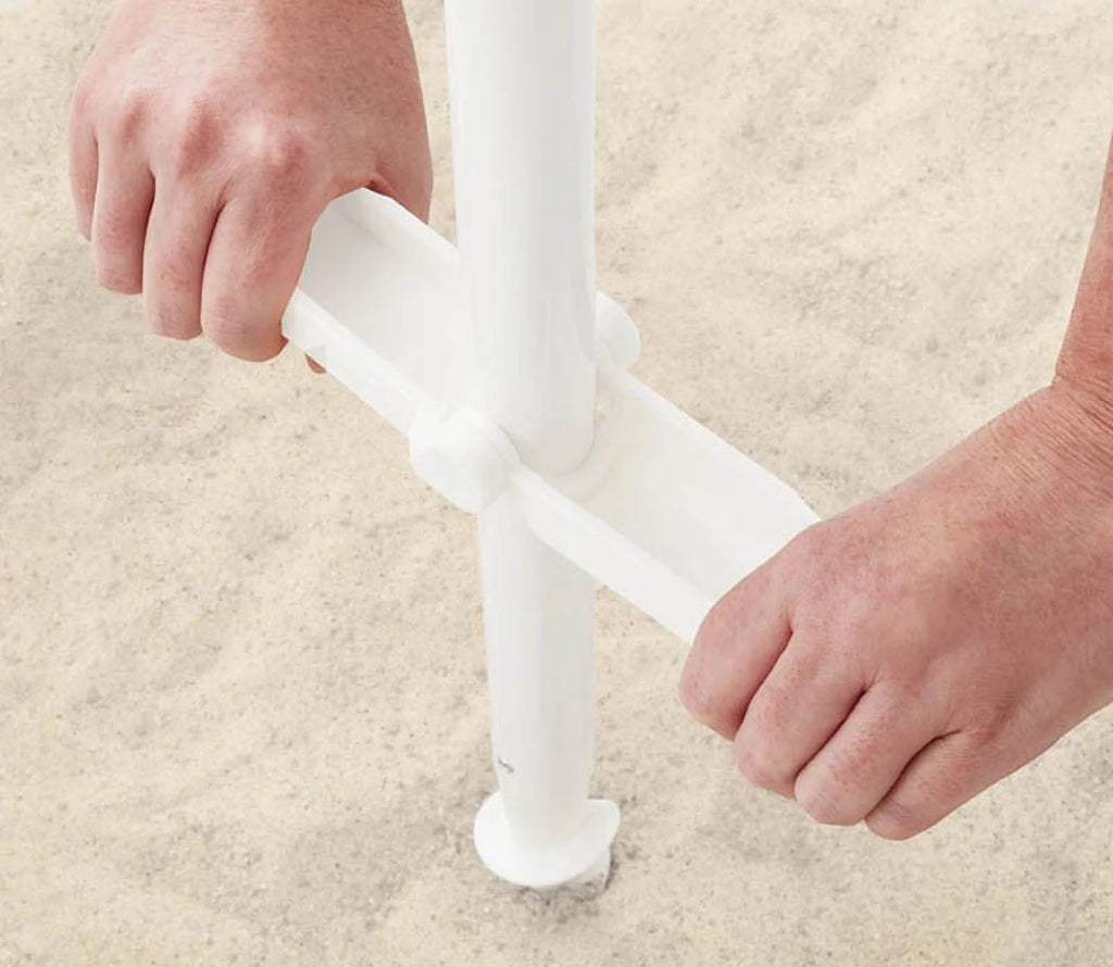 7.5 feet Beach Umbrella with Tilt, Sand Anchor, UV Protection I3506