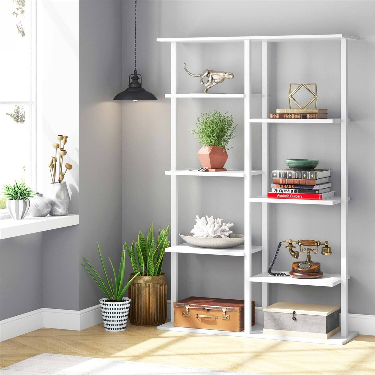 5-Tier Brown Bookcase P8571