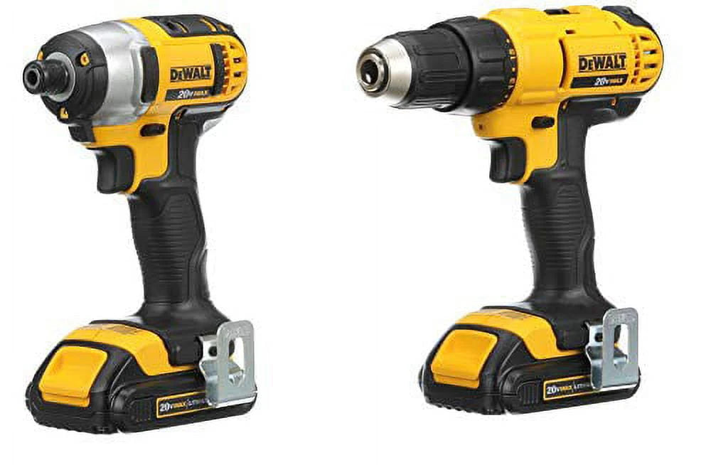 20V MAX Cordless Drill Driver Impact Driver Combo Kit 1.3 Ah Lithium Ion U54773