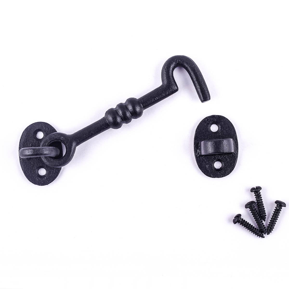 10 Cabin Hook Eye Door Latch Iron N558633