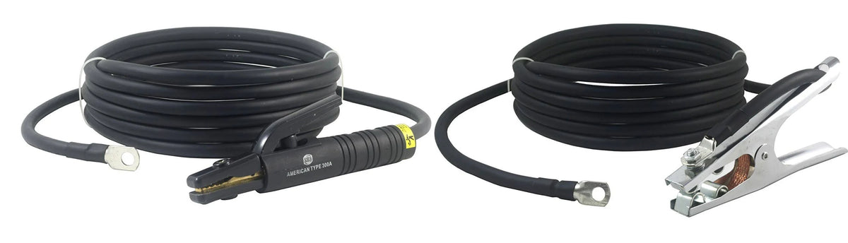 300 Amp Welding Leads Assembly Set #1 AWG Cable 75 Feet V438