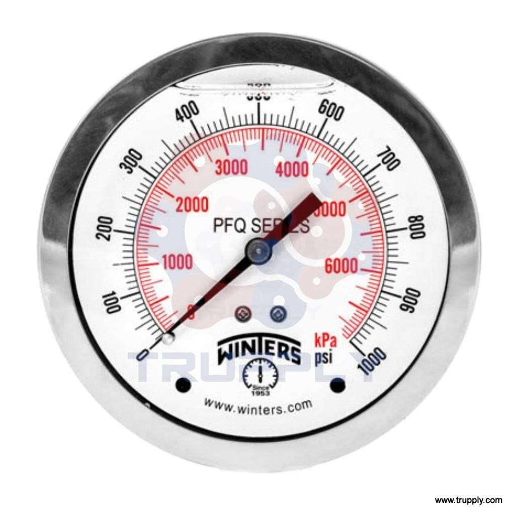 4in Dial Back Mount Pressure Gauge P32504