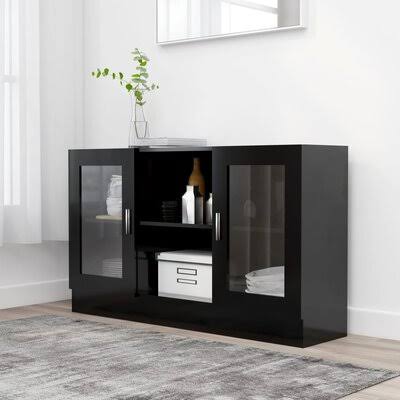Black 2 Door Accent Cabinet O5614