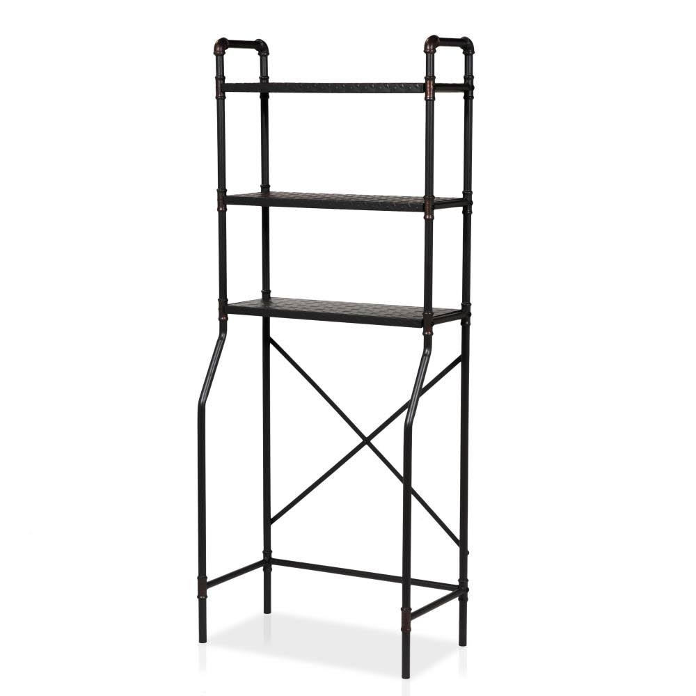 Sand Black and Light Pure Copper 3-Shelf Over The Toilet Organizer L30112