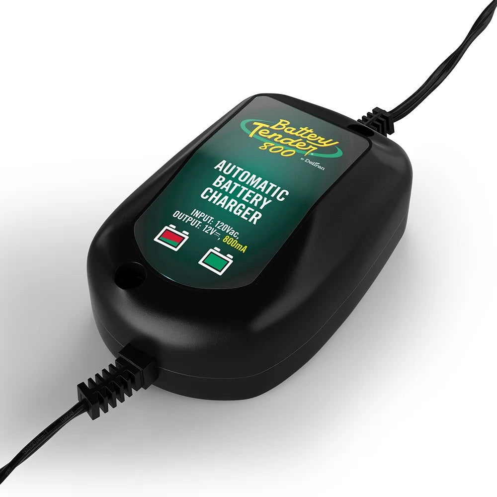 800mA 12V Weather Resistant Battery Charger and Maintainer for Lead Acid AGM Gel Cell Batteries P80178
