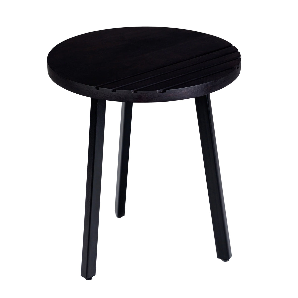 18 Inch Round Mango Wood Side End Table C551