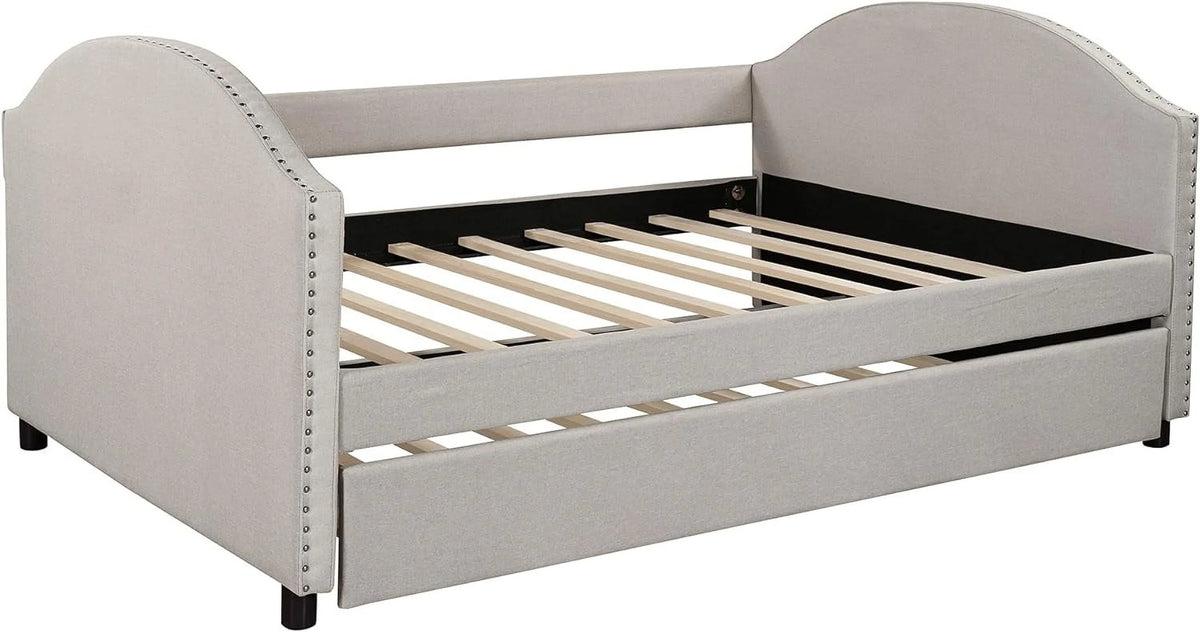 Full Size Upholstered Daybed with Trundle S388