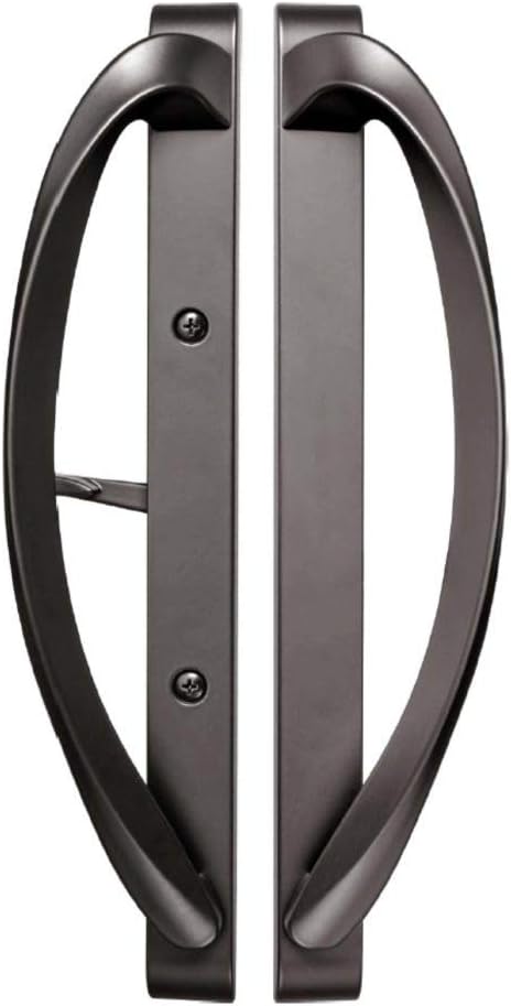 Contemporary Sliding Door Handle Set Tuscan Bronze Pack of 2 A9562