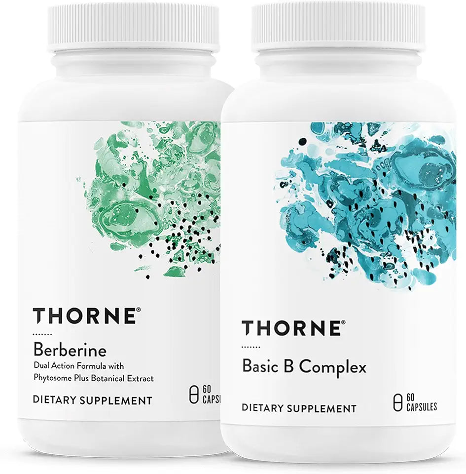 60 Capsules B Complex & Berberine Bundle Gluten Free Dairy Free R282380