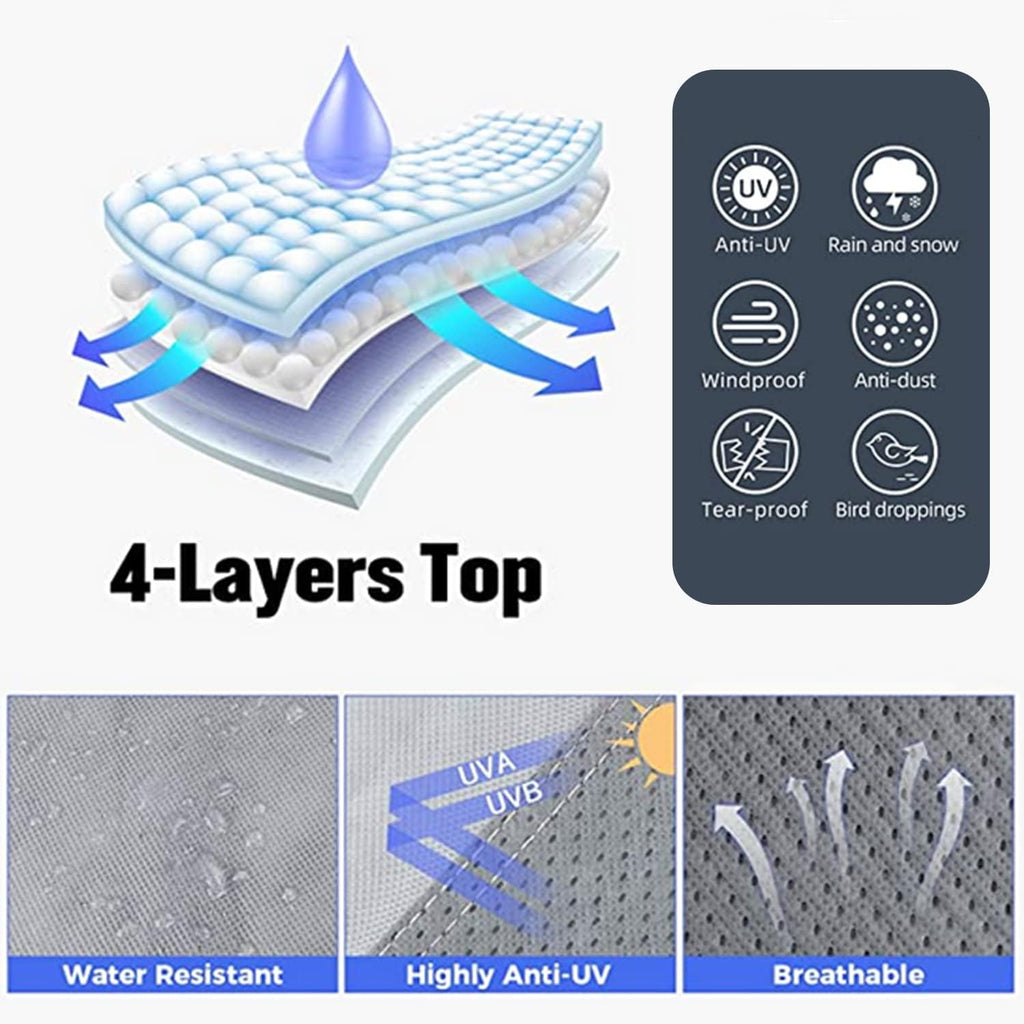 Thick 4 Layers Waterproof Travel Trailer Cover H91684