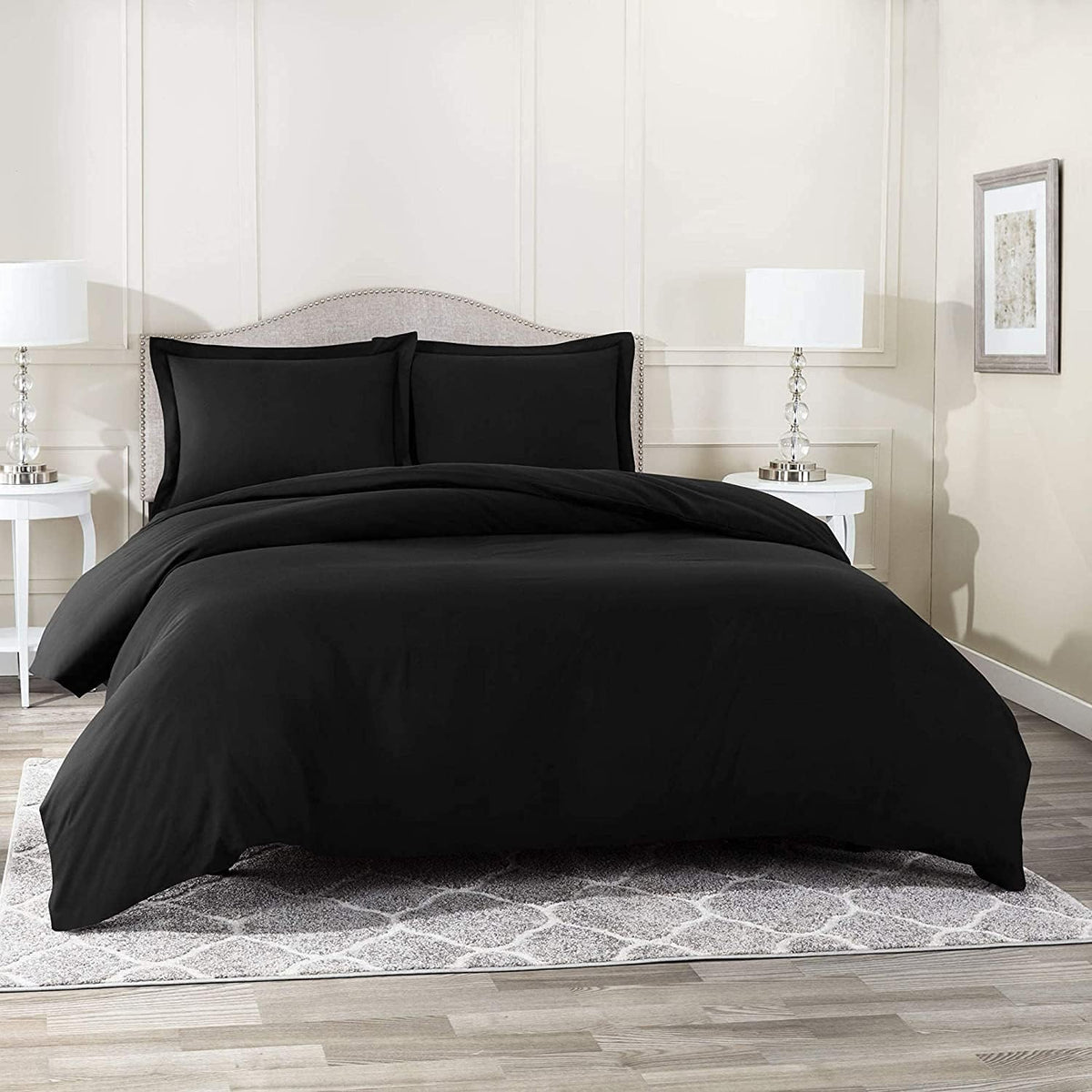 King/Cal King 100% Cotton Duvet Cover with Zipper Closure H105538