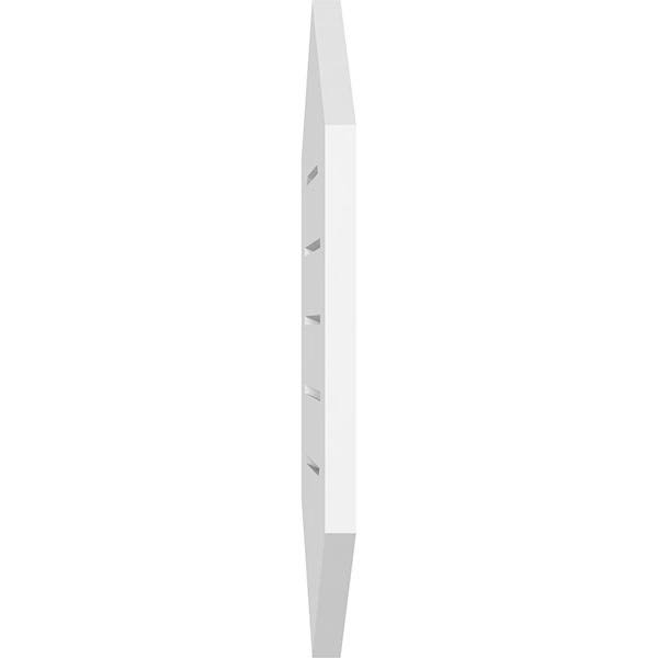 18x22W x 22x22H Vertical Peaked Surface Mount PVC Gable Vent L6479