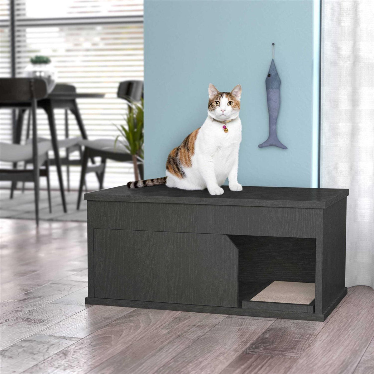Cat Litter Box Enclosure One Door H5292