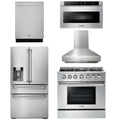 36 Gas Range, Hood, Microwave, Refrigerator, Dishwasher K932