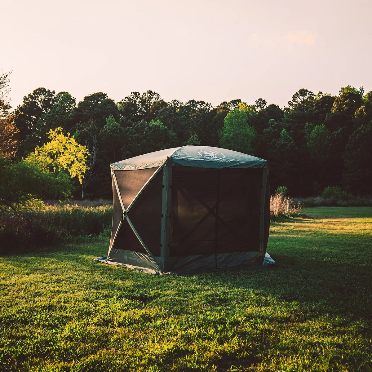 Alpine Green 5-Sided Portable Gazebo with 3pk Wind Panels S21442