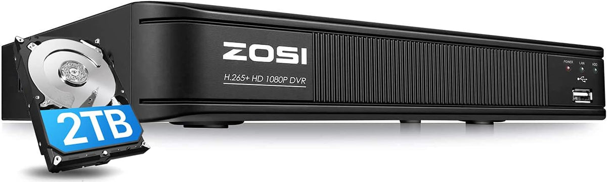 8 Channel 1080p CCTV DVR with 2TB Hard Drive H144222