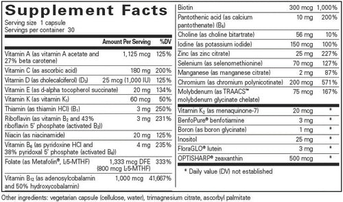 30 Capsules Multivitamin Supplement E5625