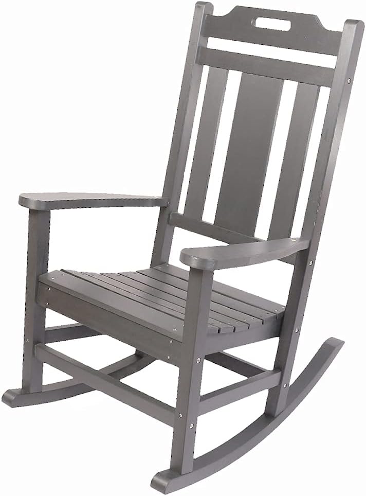 Brown PolyTEAK Plastic Rocking Chair H61434