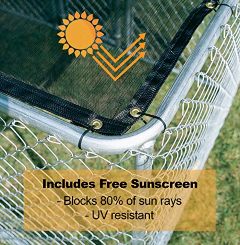 Portable Kennel with Sunscreen, 6L x 4W x 4H Feet I107849