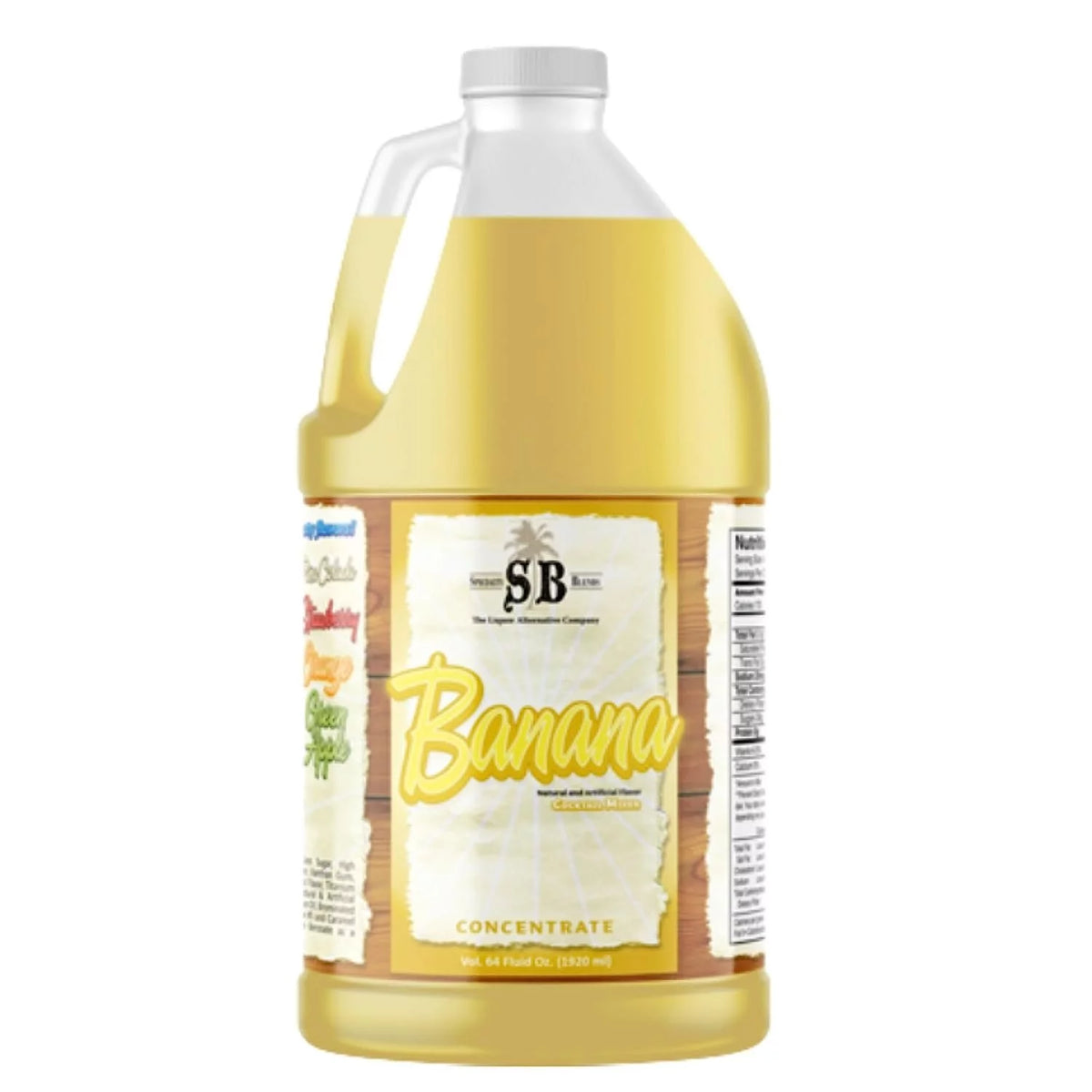 Banana Flavored Syrup Cocktail Mixer Concentrate, 1/2 Gallon Pack of 1 O18699