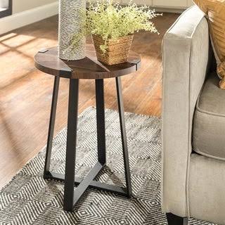 Round Metal Side Table W725037