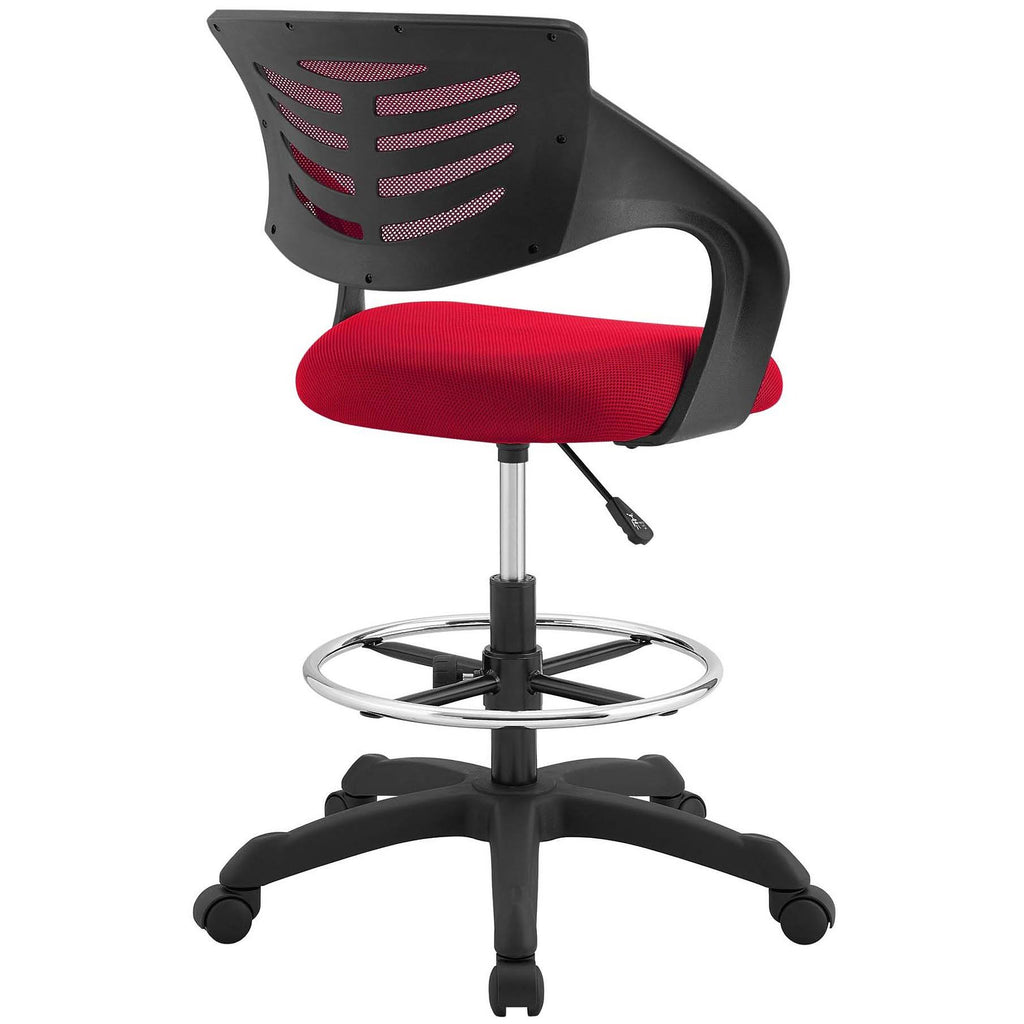 Red Mesh Drafting Chair V986429