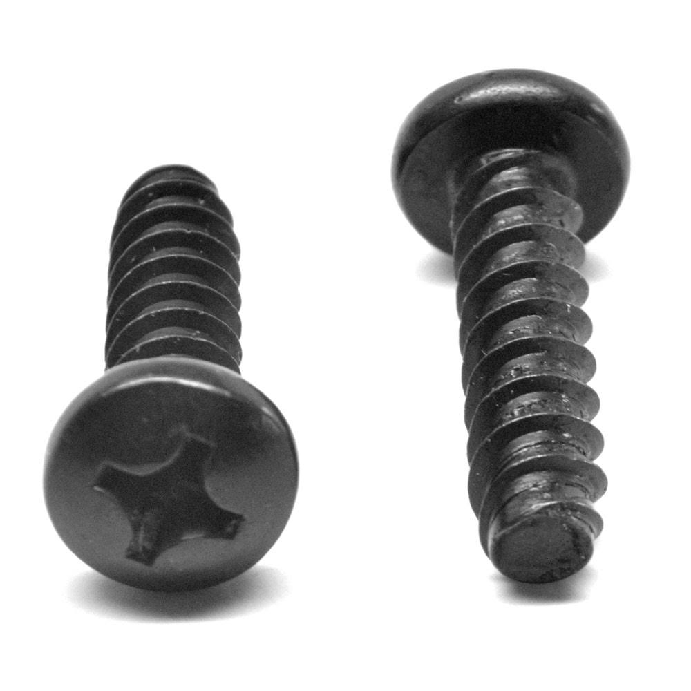 Black Zinc Plated Phillips Pan Head Sheet Metal Screw N3404