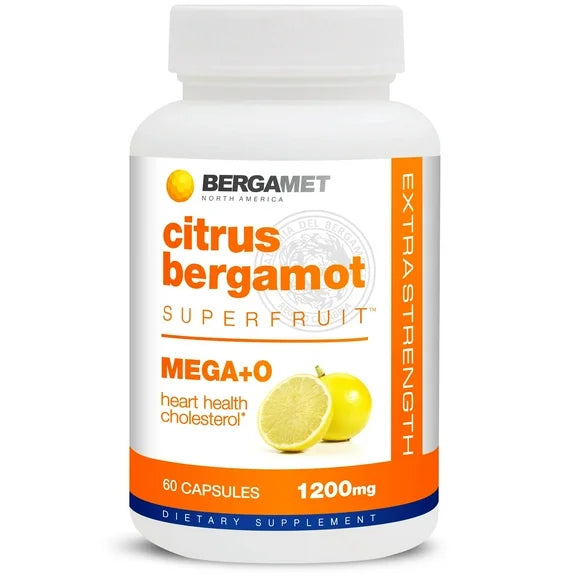 Bergamot Citrus Supplement 1200mg 80% Polyphenols 60 Capsules I596574