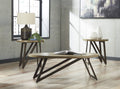 Brown/Black 3 PC Occasional Table Set R493