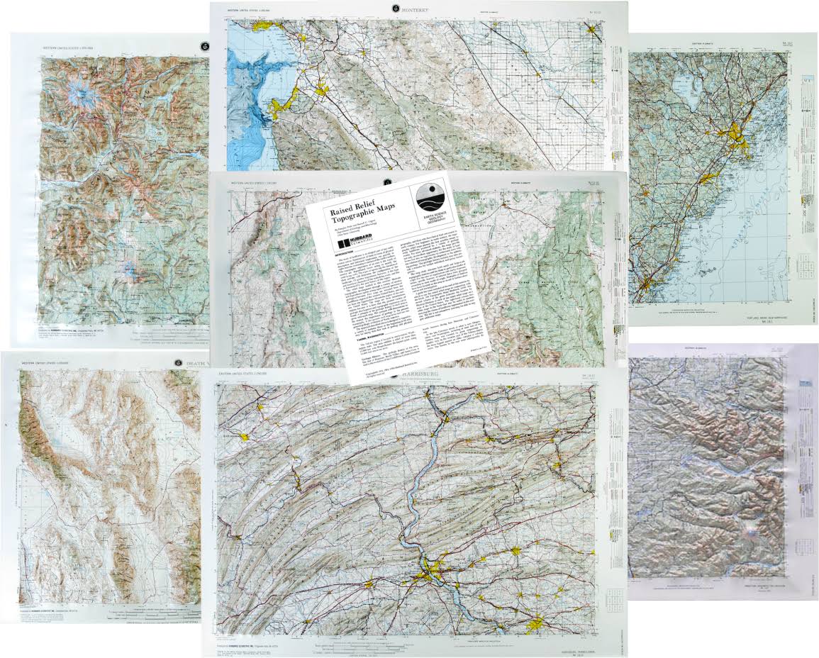 Landform Relief Maps Set of 7 U86061