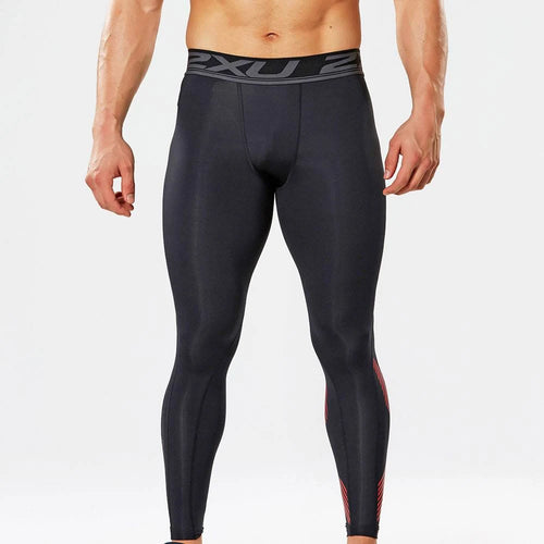 2XU Compression Tights Black / Arrow Stripe Flame Scarlet Xxs Z596716