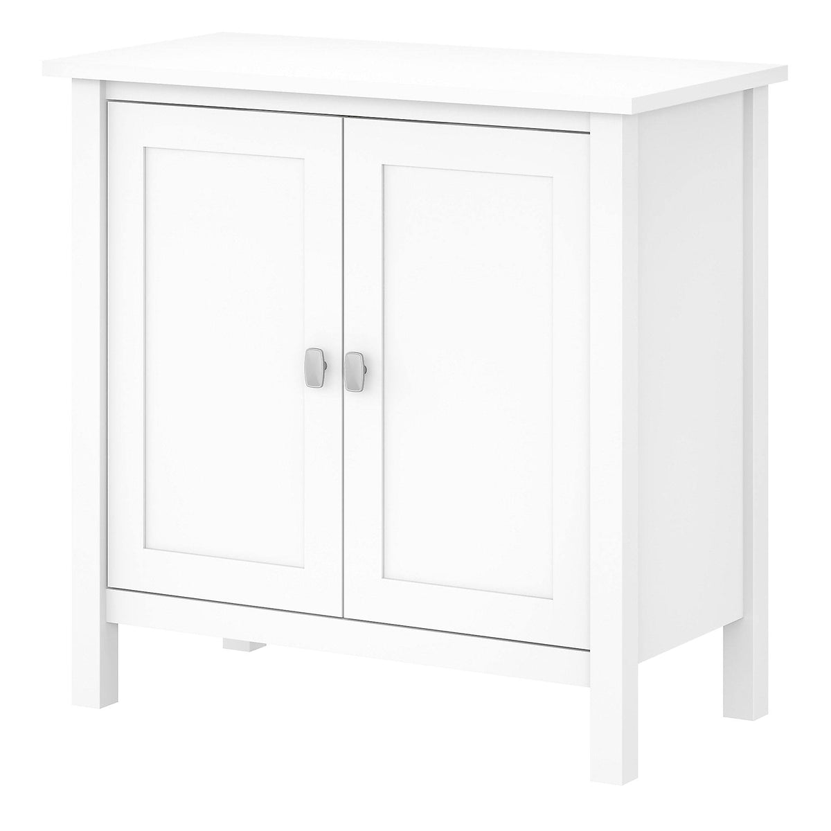 Pure White Storage Cabinet with Doors F1331