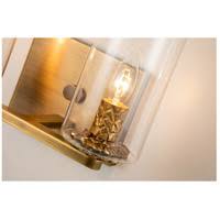Antique Brass 2-Light Metal Bath Vanity Light P65720