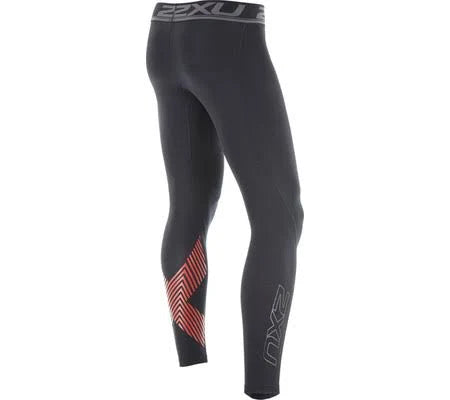2XU Compression Tights Black / Arrow Stripe Flame Scarlet Xxs Z596716