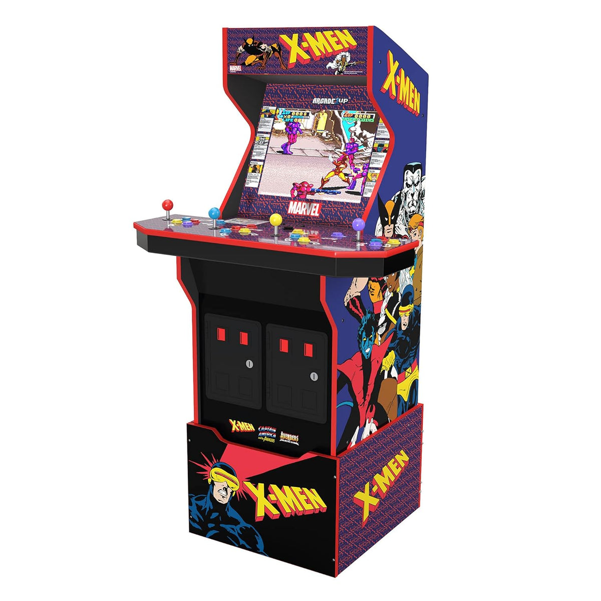 4 Player Arcade Machine with Riser & Stool D781983