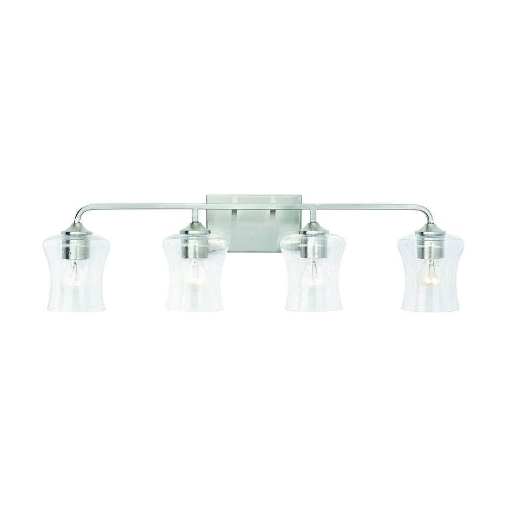 4 Light Vanity, Brushed Nickel F398