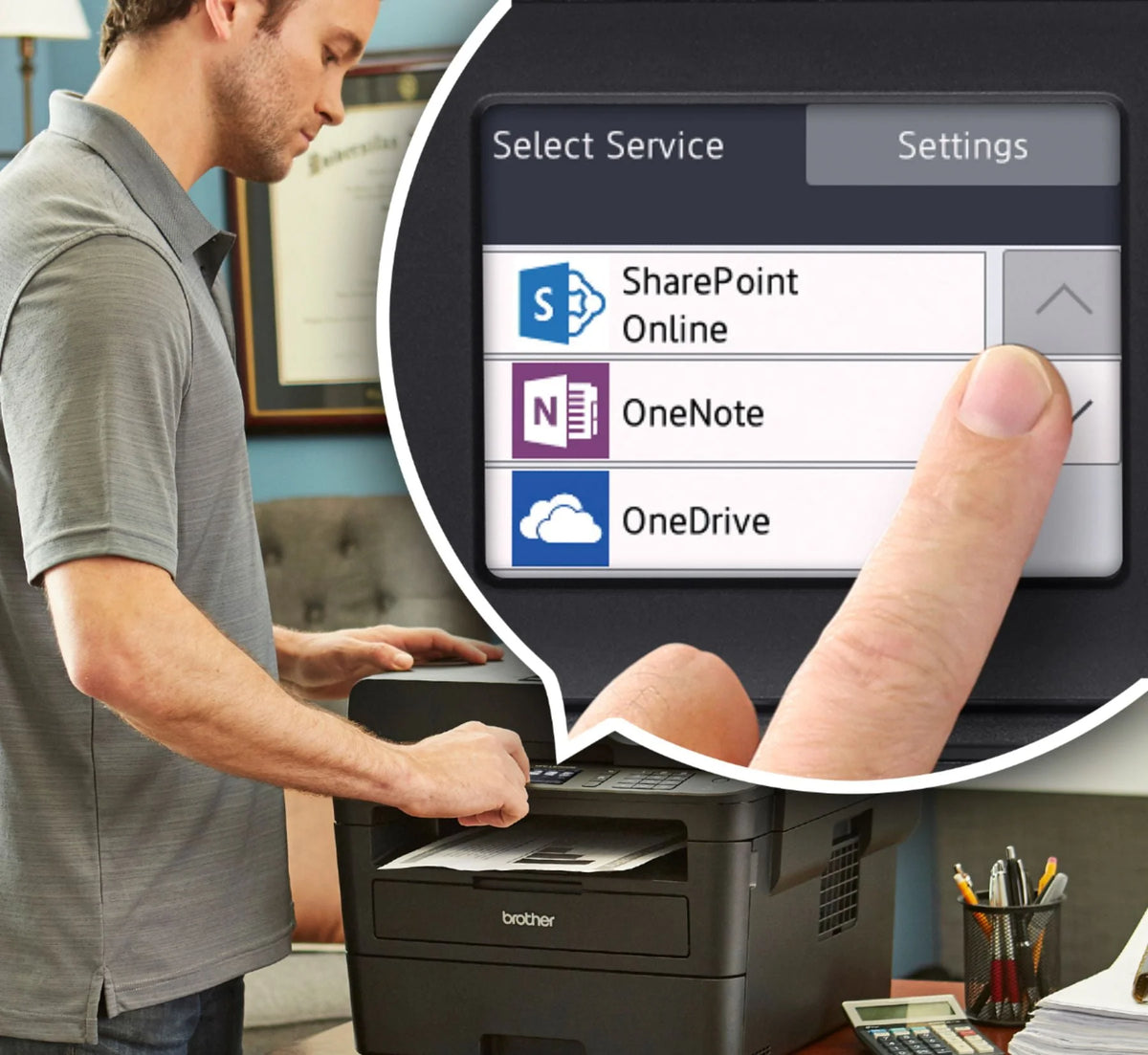 Black-and-White All-In-One Laser Printer W585