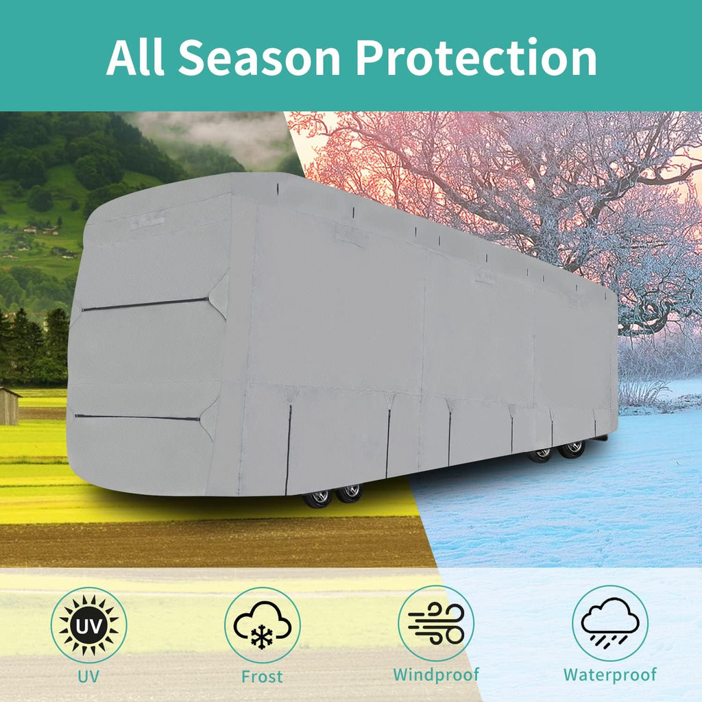 Thick 4 Layers Waterproof Travel Trailer Cover H91684