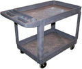 2 Shelf Polypropylene Shop Cart, 500 Lbs Capacity S9713