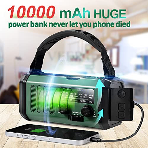 10000mAh Emergency Weather Radio with Power Bank R677