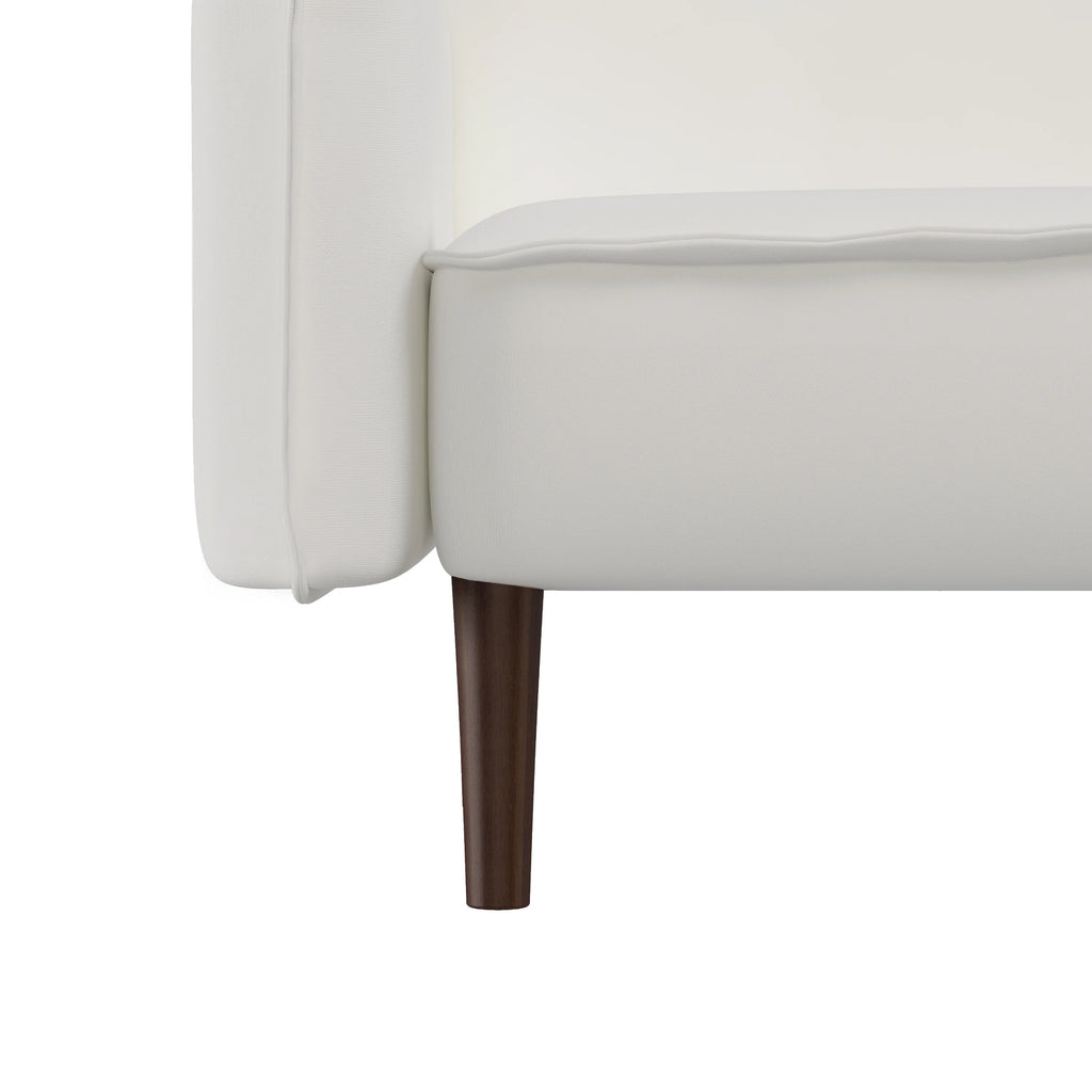 Modern 3 Seater Convertible Sofa Bed with Pillows Solid Wood Legs U272406