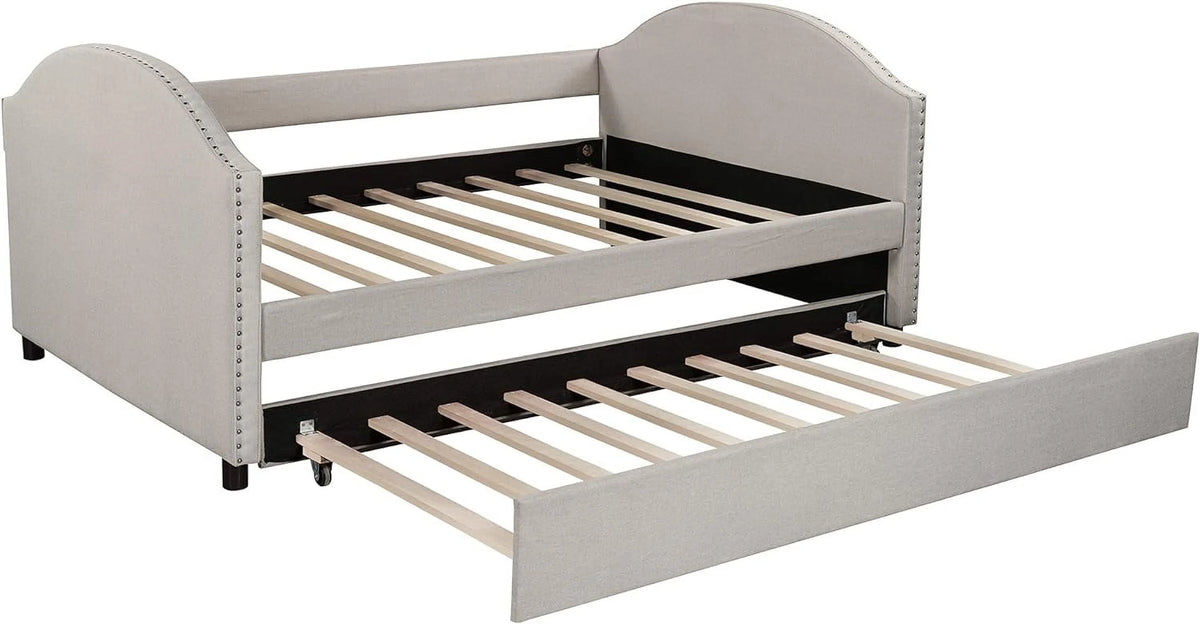 Full Size Upholstered Daybed with Trundle S388