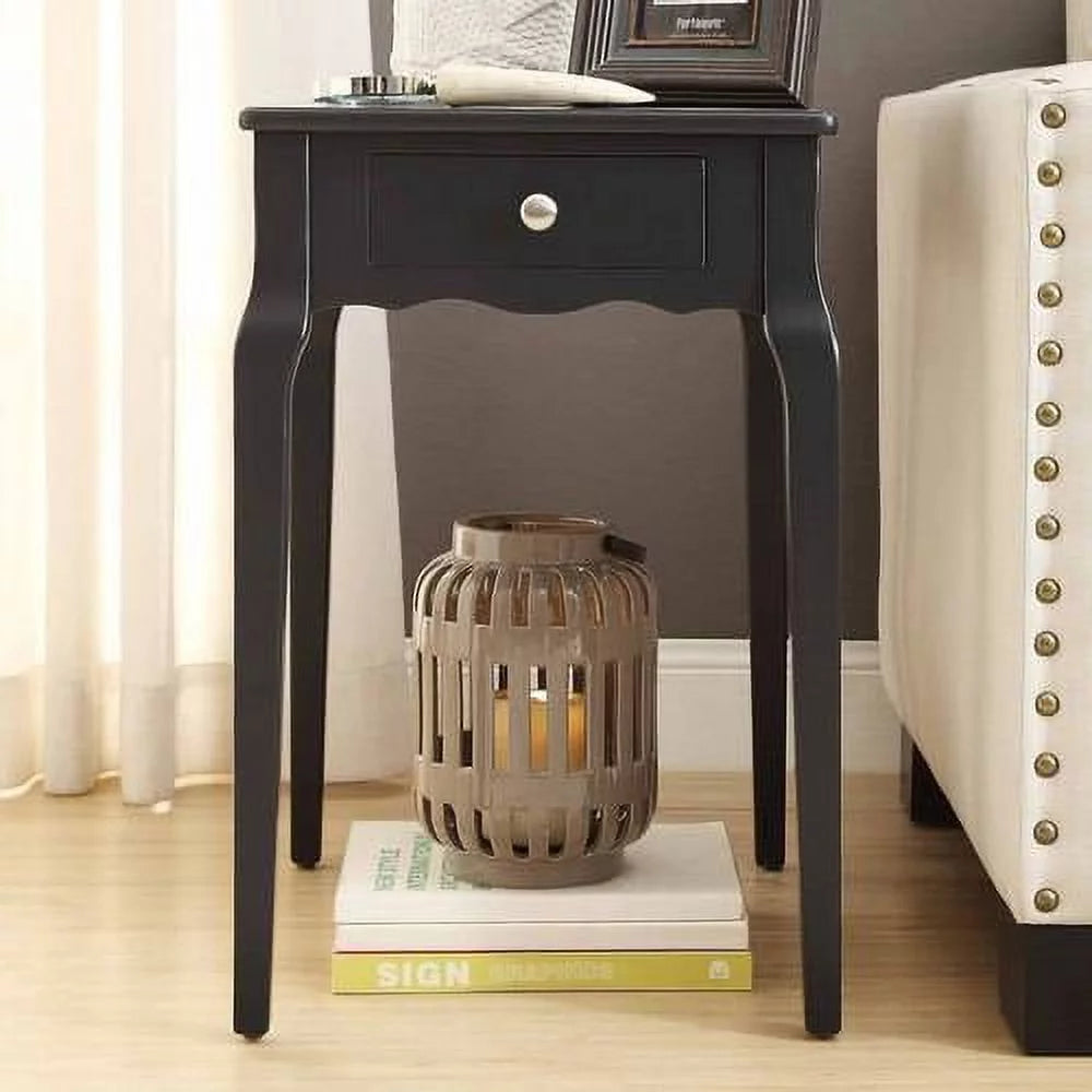 24" High Wood End Table with Drawer W696395