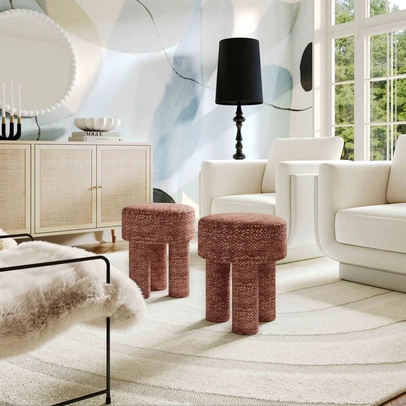 Brown Knubby Stool A718