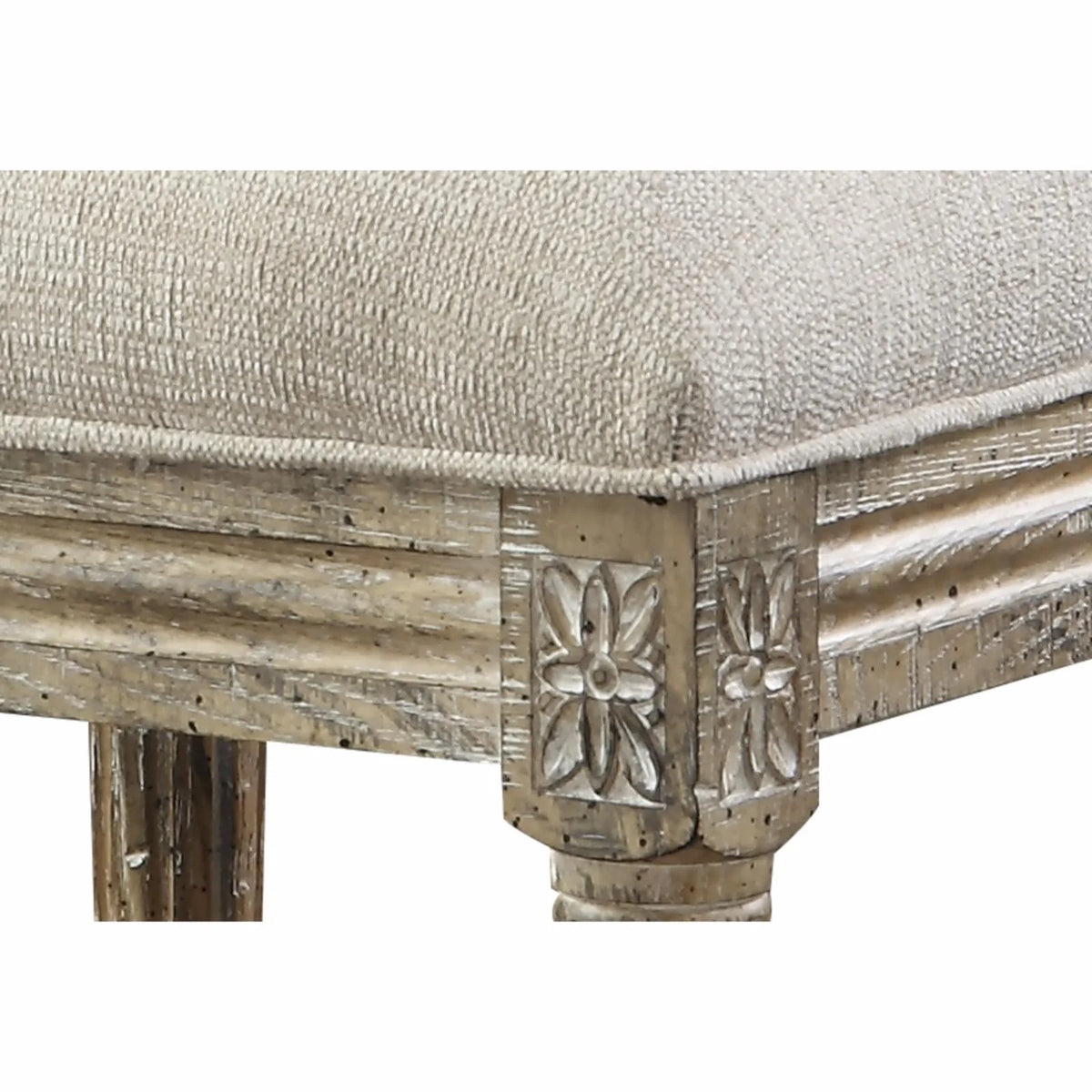 Cream 24" Upholstered Bar Stool Set of Two G85997