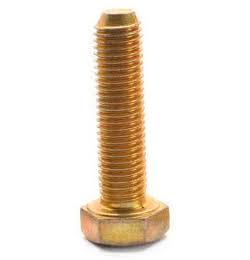 1/2 inch-13 x 6 1/2 inch Grade 8 Hex Cap Screw Alloy Steel Yellow Zinc Plated Pk 25 G99153