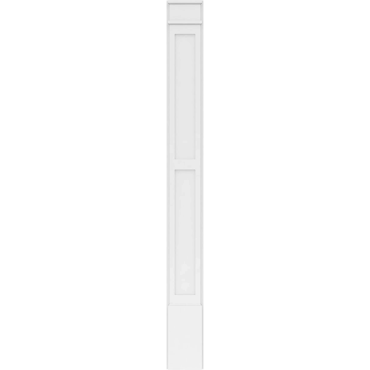 Two Equal Flat Panel PVC Pilaster V747