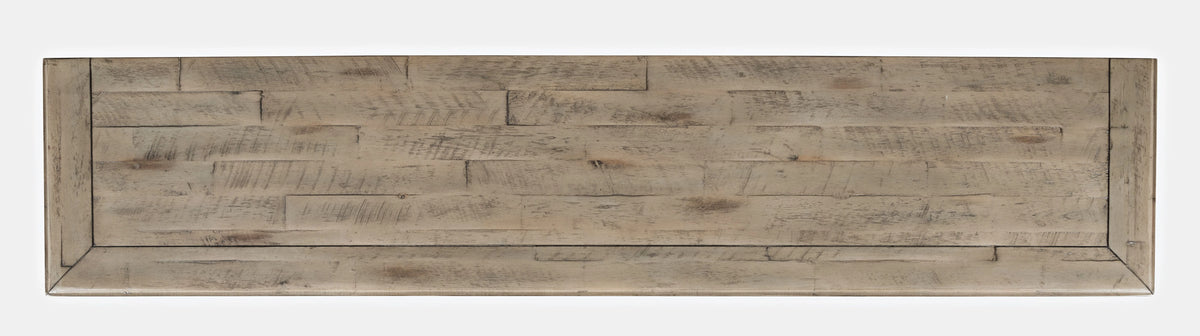 70" Distressed Acacia Six-Door Sideboard Cabinet J285